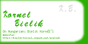 kornel bielik business card